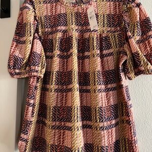 LOFT Outlet Multicolor Textured Blouse